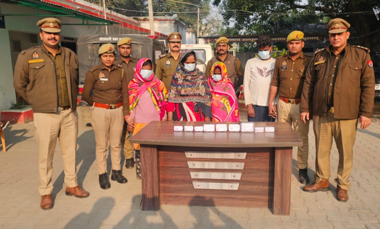 पुलिस लाइन में थानेदार के आवास से हुई चोरी का खुलासा, चार गिरफ्तार – पांच बाल अपचारी संरक्षण में